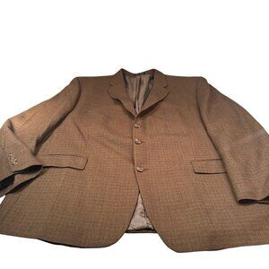 Ralph Lauren Houndstooth Sport Coat Mens Blazer Jacket Lambswool Single Breasted